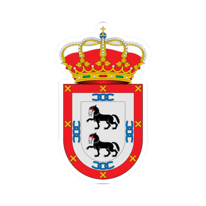 Escudo de Adamuz Córdoba (Spain) (Coat of Arms) STICKER Vinyl Kiss-Cut Decal 2 Inch White - The Sticker Space