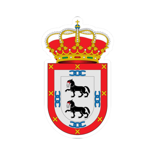 Escudo de Adamuz Córdoba (Spain) (Coat of Arms) STICKER Vinyl Kiss-Cut Decal 2 Inch White - The Sticker Space