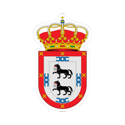 Escudo de Adamuz Córdoba (Spain) (Coat of Arms) STICKER Vinyl Kiss-Cut Decal 3 Inch White - The Sticker Space