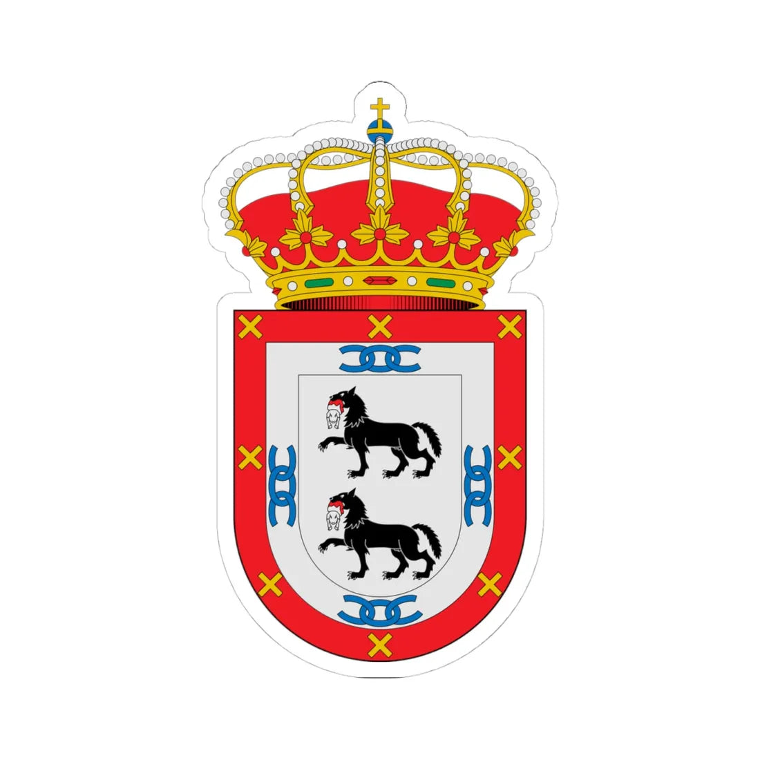 Escudo de Adamuz Córdoba (Spain) (Coat of Arms) STICKER Vinyl Kiss-Cut Decal - The Sticker Space