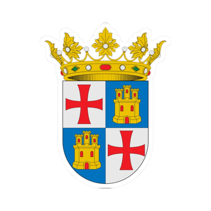 Escudo de Ademuz (Spain) (Coat of Arms) STICKER Vinyl Kiss-Cut Decal 2 Inch White - The Sticker Space