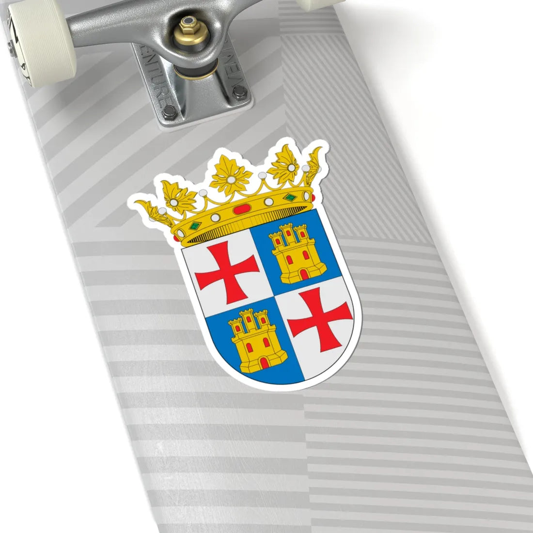 Escudo de Ademuz (Spain) (Coat of Arms) STICKER Vinyl Kiss-Cut Decal - The Sticker Space