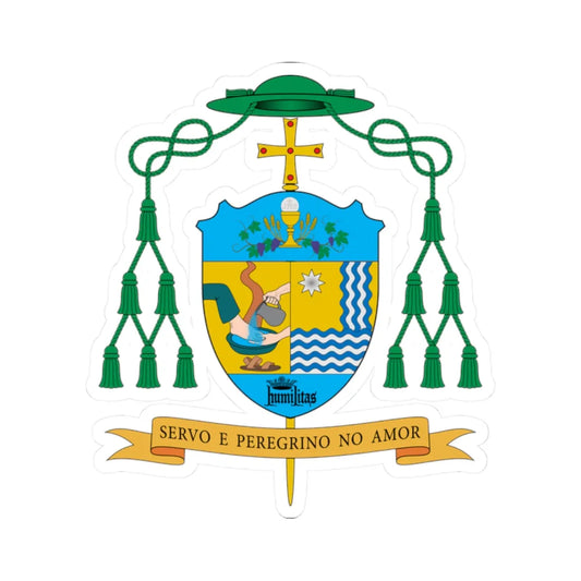 Escudo de Adilson Pedro Busin (Spain) (Coat of Arms) STICKER Vinyl Kiss-Cut Decal 2 Inch White - The Sticker Space