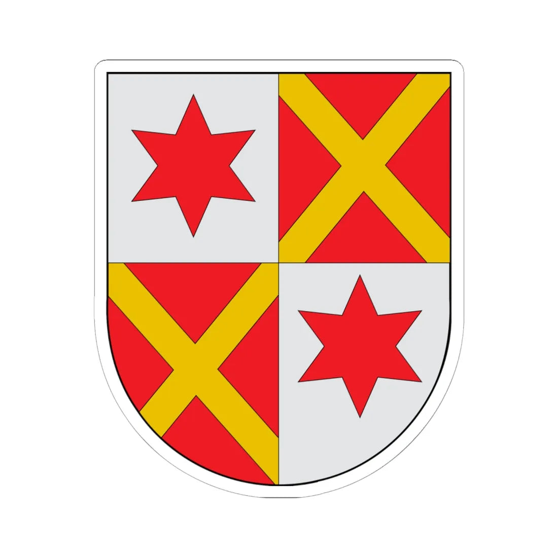 Escudo de Adiós (Spain) (Coat of Arms) STICKER Vinyl Kiss-Cut Decal 6 Inch White - The Sticker Space