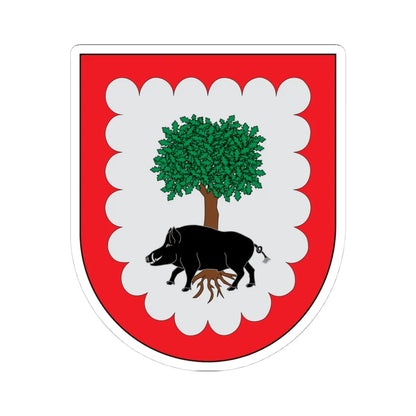 Escudo de Aezkoa (Spain) (Coat of Arms) STICKER Vinyl Kiss-Cut Decal 4 Inch White - The Sticker Space