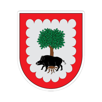 Escudo de Aezkoa (Spain) (Coat of Arms) STICKER Vinyl Kiss-Cut Decal 6 Inch White - The Sticker Space