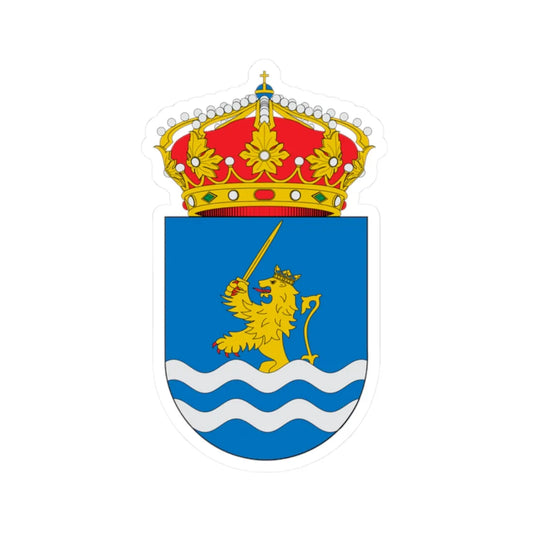 Escudo de Agón (Spain) (Coat of Arms) STICKER Vinyl Kiss-Cut Decal 2 Inch White - The Sticker Space