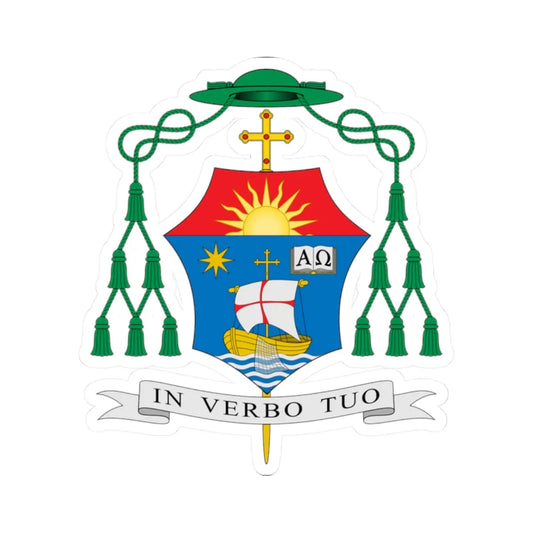 Escudo de Agnaldo Temóteo da Silveira (Spain) (Coat of Arms) STICKER Vinyl Kiss-Cut Decal 2 Inch White - The Sticker Space