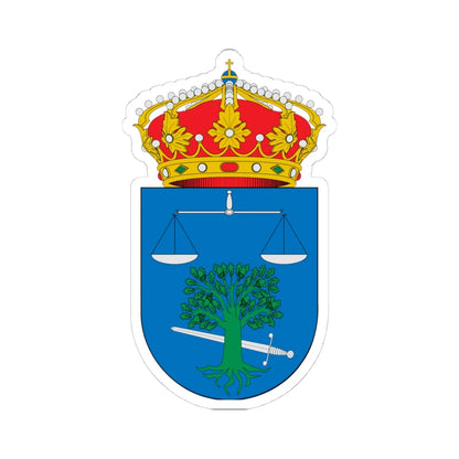 Escudo de Agolada (Spain) (Coat of Arms) STICKER Vinyl Kiss-Cut Decal 4 Inch White - The Sticker Space