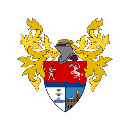 Escudo de Agrado - Huila (Colombia) (Coat of Arms) STICKER Vinyl Kiss-Cut Decal 2 Inch White - The Sticker Space