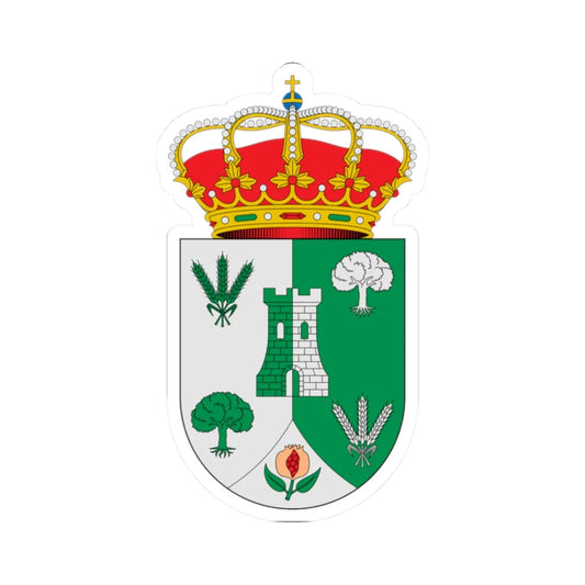 Escudo de Agrón Granada (Spain) (Coat of Arms) STICKER Vinyl Kiss-Cut Decal 2 Inch White - The Sticker Space