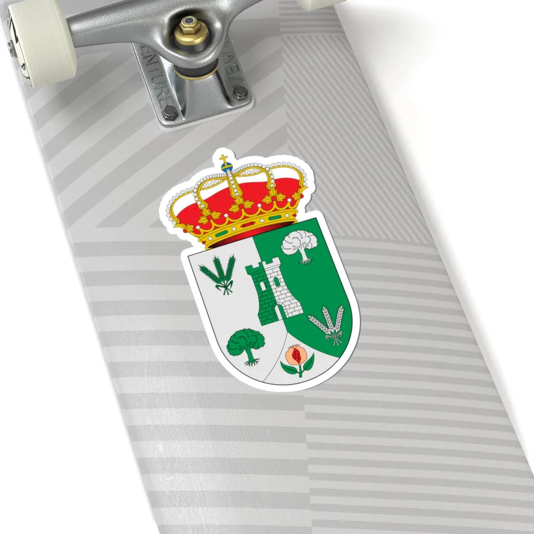 Escudo de Agrón Granada (Spain) (Coat of Arms) STICKER Vinyl Kiss-Cut Decal - The Sticker Space