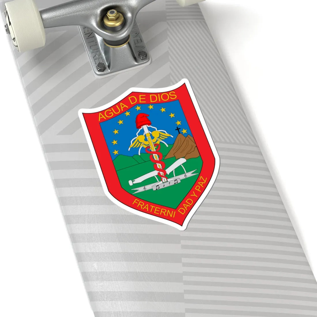 Escudo de Agua de Dios (Colombia) (Coat of Arms) STICKER Vinyl Kiss-Cut Decal - The Sticker Space