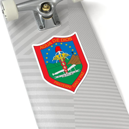 Escudo de Agua de Dios (Colombia) (Coat of Arms) STICKER Vinyl Kiss-Cut Decal - The Sticker Space