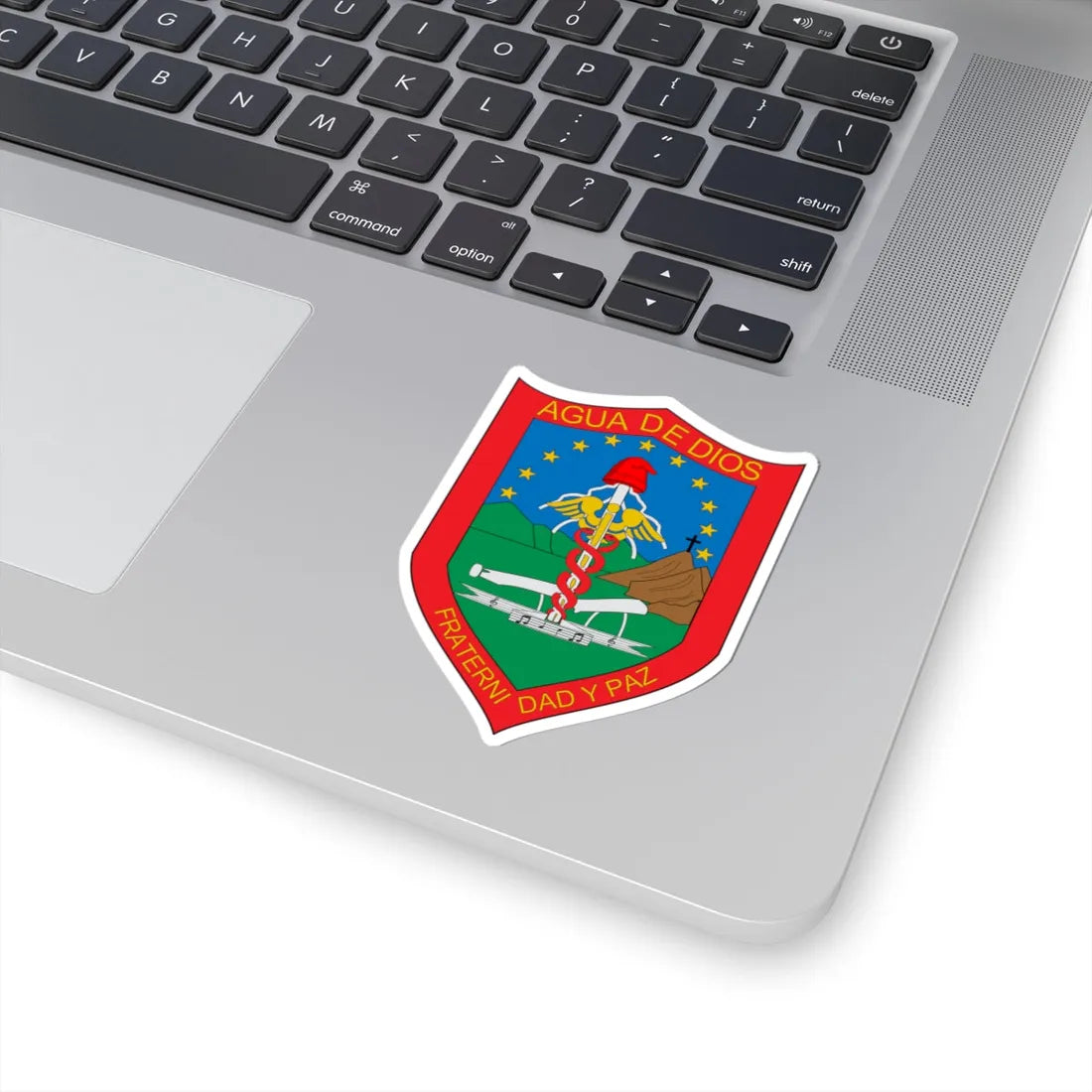 Escudo de Agua de Dios (Colombia) (Coat of Arms) STICKER Vinyl Kiss-Cut Decal - The Sticker Space