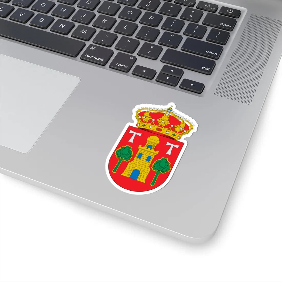 Escudo de Aguarón (Spain) (Coat of Arms) STICKER Vinyl Kiss-Cut Decal - The Sticker Space