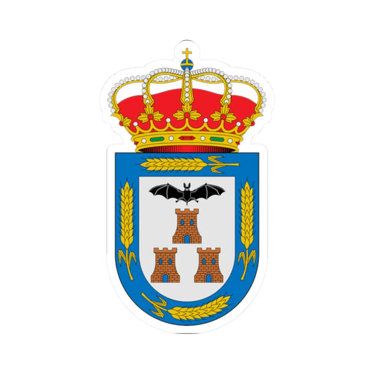Escudo de Aguas Nuevas Albacete (Spain) (Coat of Arms) STICKER Vinyl Kiss-Cut Decal 2 Inch White - The Sticker Space
