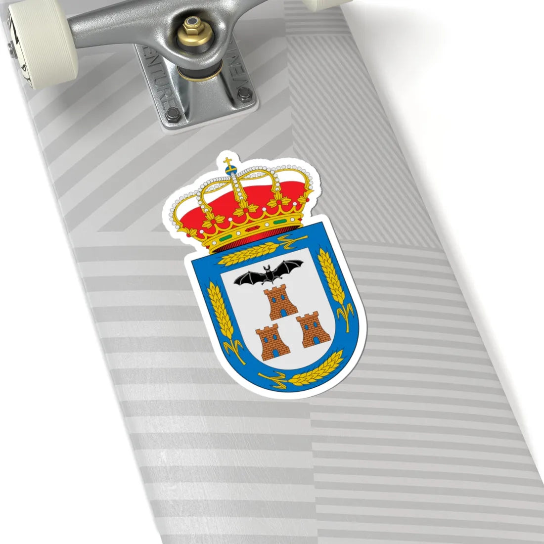 Escudo de Aguas Nuevas Albacete (Spain) (Coat of Arms) STICKER Vinyl Kiss-Cut Decal - The Sticker Space
