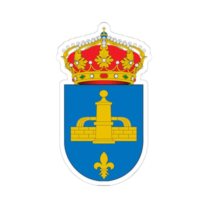 Escudo de Aguaviva (Spain) (Coat of Arms) STICKER Vinyl Kiss-Cut Decal 6 Inch White - The Sticker Space