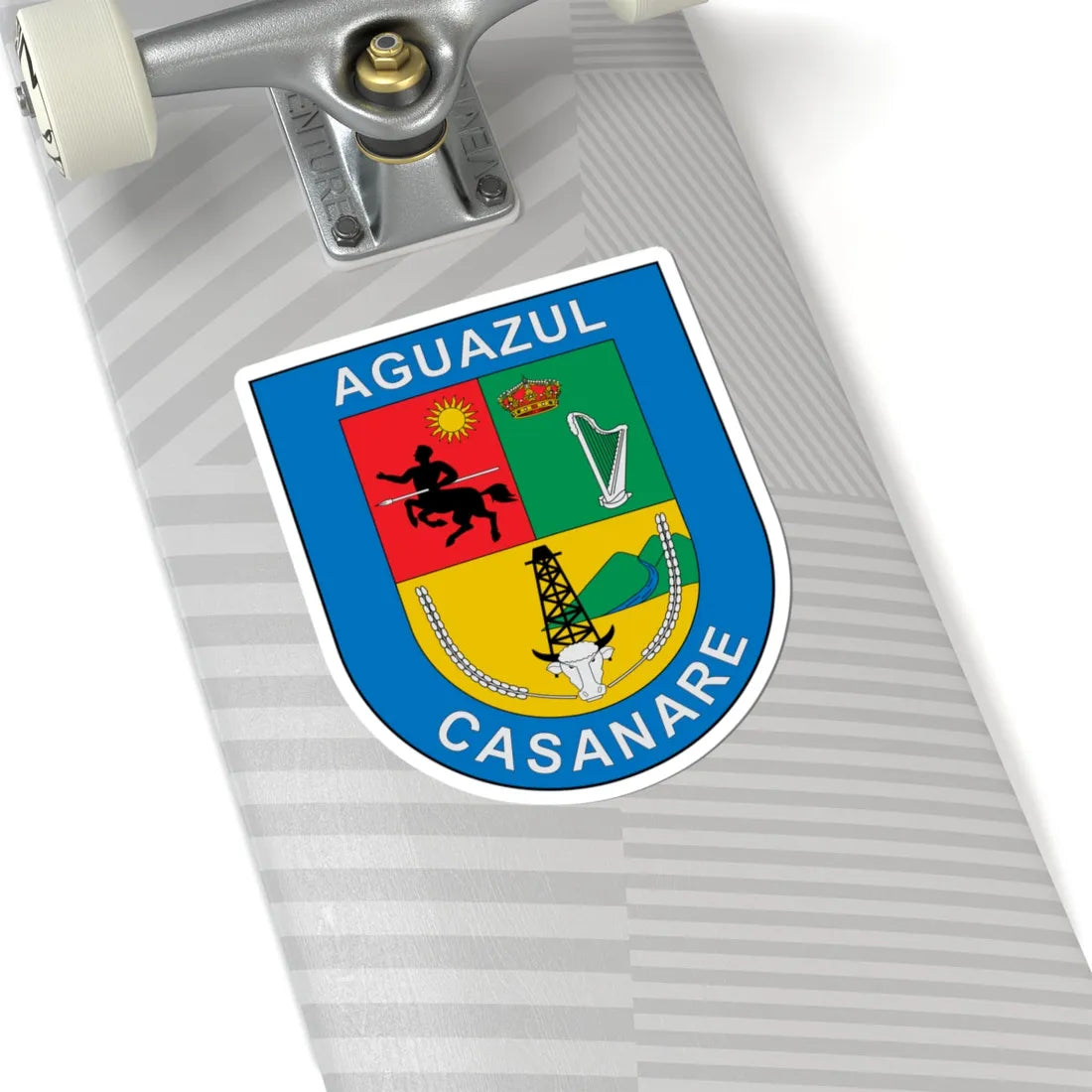 Escudo de Aguazul (Colombia) (Coat of Arms) STICKER Vinyl Kiss-Cut Decal - The Sticker Space