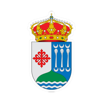 Escudo de Agudo (Spain) (Coat of Arms) STICKER Vinyl Kiss-Cut Decal 2 Inch White - The Sticker Space