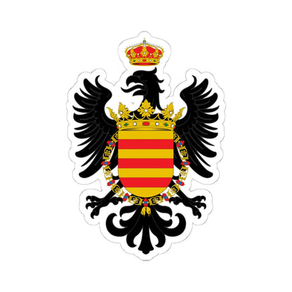 Escudo de Aguilar de la Frontera (Spain) (Coat of Arms) STICKER Vinyl Kiss-Cut Decal 6 Inch White - The Sticker Space