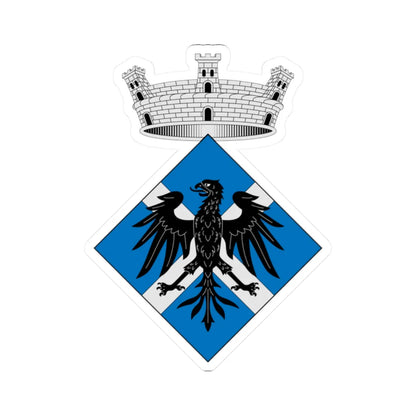 Escudo de Aguilar de Segarra Barcelona (Spain) (Coat of Arms) STICKER Vinyl Kiss-Cut Decal 2 Inch White - The Sticker Space