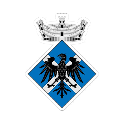 Escudo de Aguilar de Segarra Barcelona (Spain) (Coat of Arms) STICKER Vinyl Kiss-Cut Decal 3 Inch White - The Sticker Space