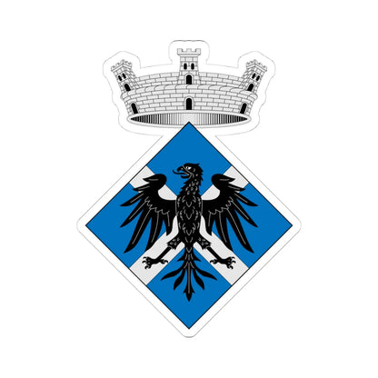 Escudo de Aguilar de Segarra Barcelona (Spain) (Coat of Arms) STICKER Vinyl Kiss-Cut Decal 4 Inch White - The Sticker Space