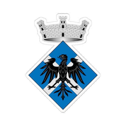 Escudo de Aguilar de Segarra Barcelona (Spain) (Coat of Arms) STICKER Vinyl Kiss-Cut Decal 6 Inch White - The Sticker Space