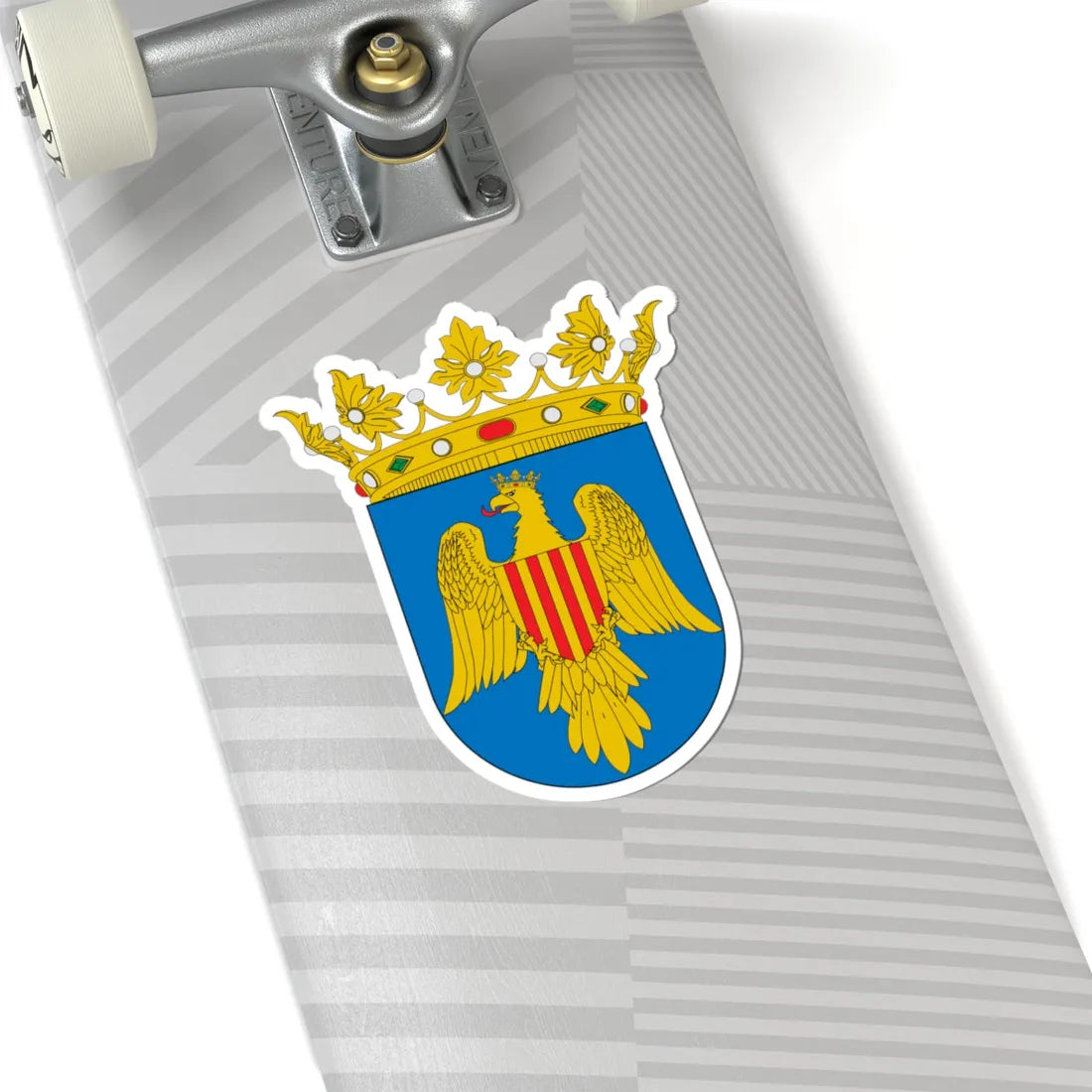 Escudo de Aguilón (Spain) (Coat of Arms) STICKER Vinyl Kiss-Cut Decal - The Sticker Space
