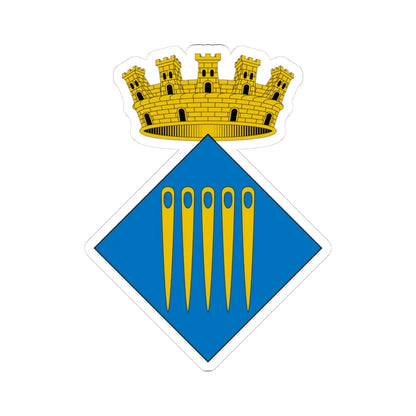 Escudo de Agullana Gerona (Spain) (Coat of Arms) STICKER Vinyl Kiss-Cut Decal 3 Inch White - The Sticker Space