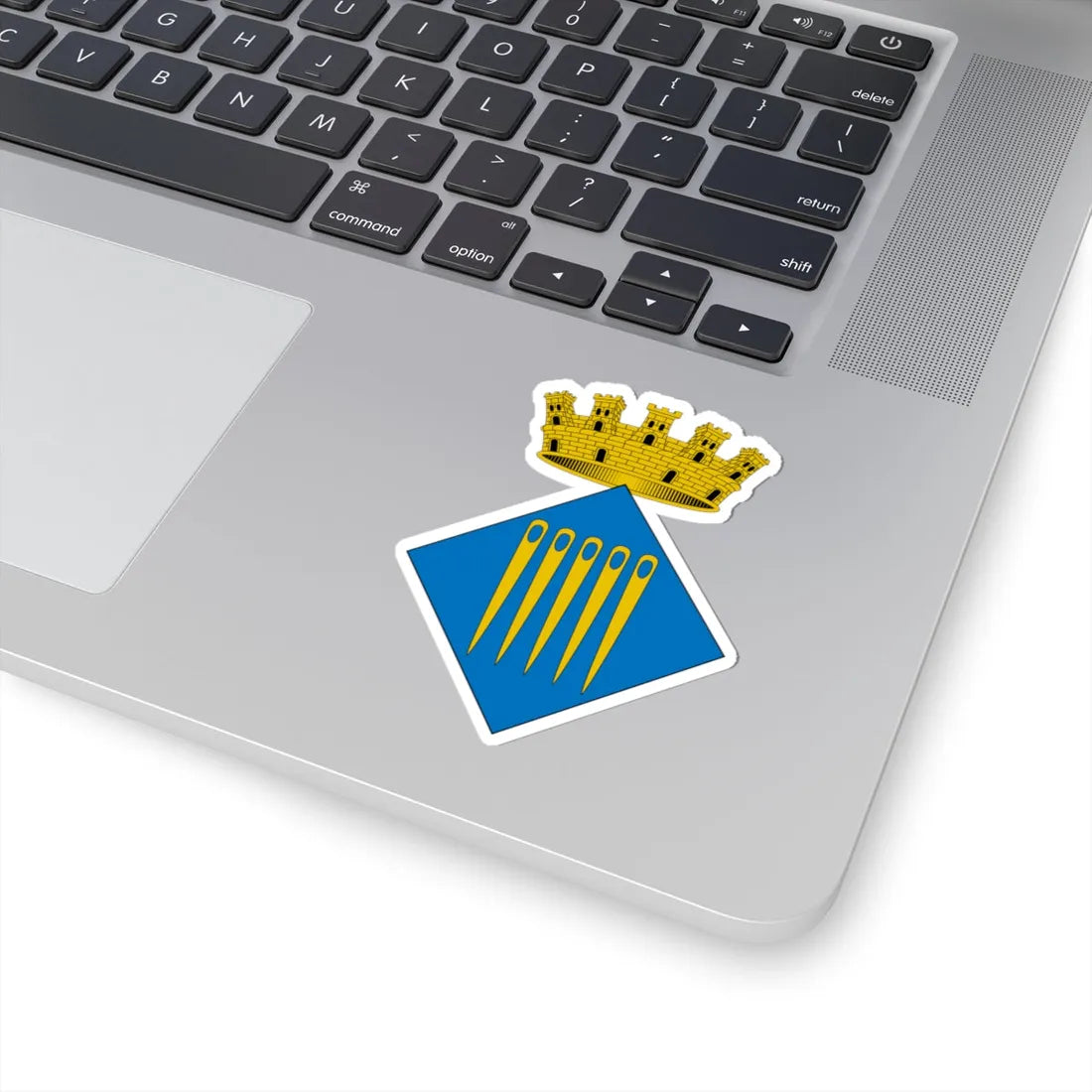 Escudo de Agullana Gerona (Spain) (Coat of Arms) STICKER Vinyl Kiss-Cut Decal - The Sticker Space