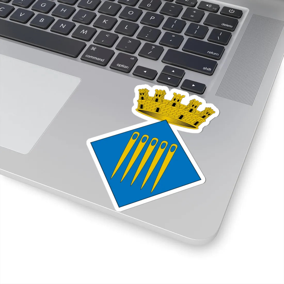 Escudo de Agullana Gerona (Spain) (Coat of Arms) STICKER Vinyl Kiss-Cut Decal - The Sticker Space