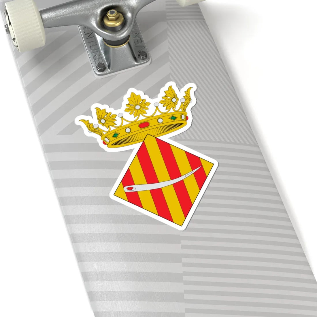 Escudo de Agullent (Spain) (Coat of Arms) STICKER Vinyl Kiss-Cut Decal - The Sticker Space