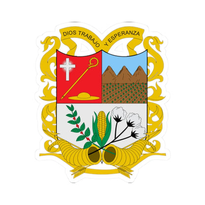 Escudo de Agustín Codazzi Cesar (Colombia) (Coat of Arms) STICKER Vinyl Kiss-Cut Decal 2 Inch White - The Sticker Space