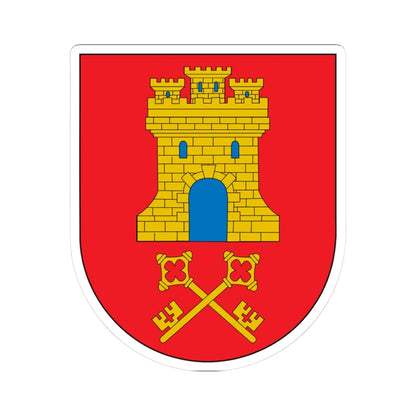 Escudo de Aibar (Spain) (Coat of Arms) STICKER Vinyl Kiss-Cut Decal 3 Inch White - The Sticker Space