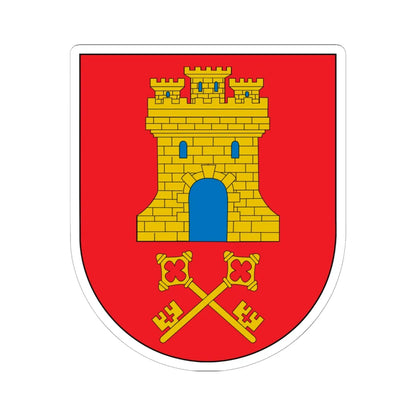 Escudo de Aibar (Spain) (Coat of Arms) STICKER Vinyl Kiss-Cut Decal 6 Inch White - The Sticker Space