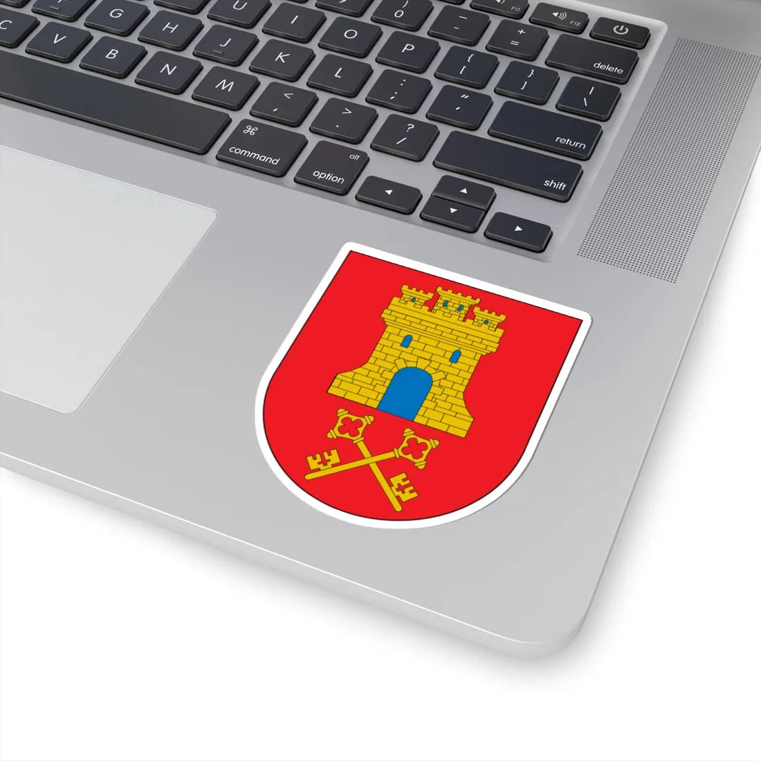 Escudo de Aibar (Spain) (Coat of Arms) STICKER Vinyl Kiss-Cut Decal - The Sticker Space