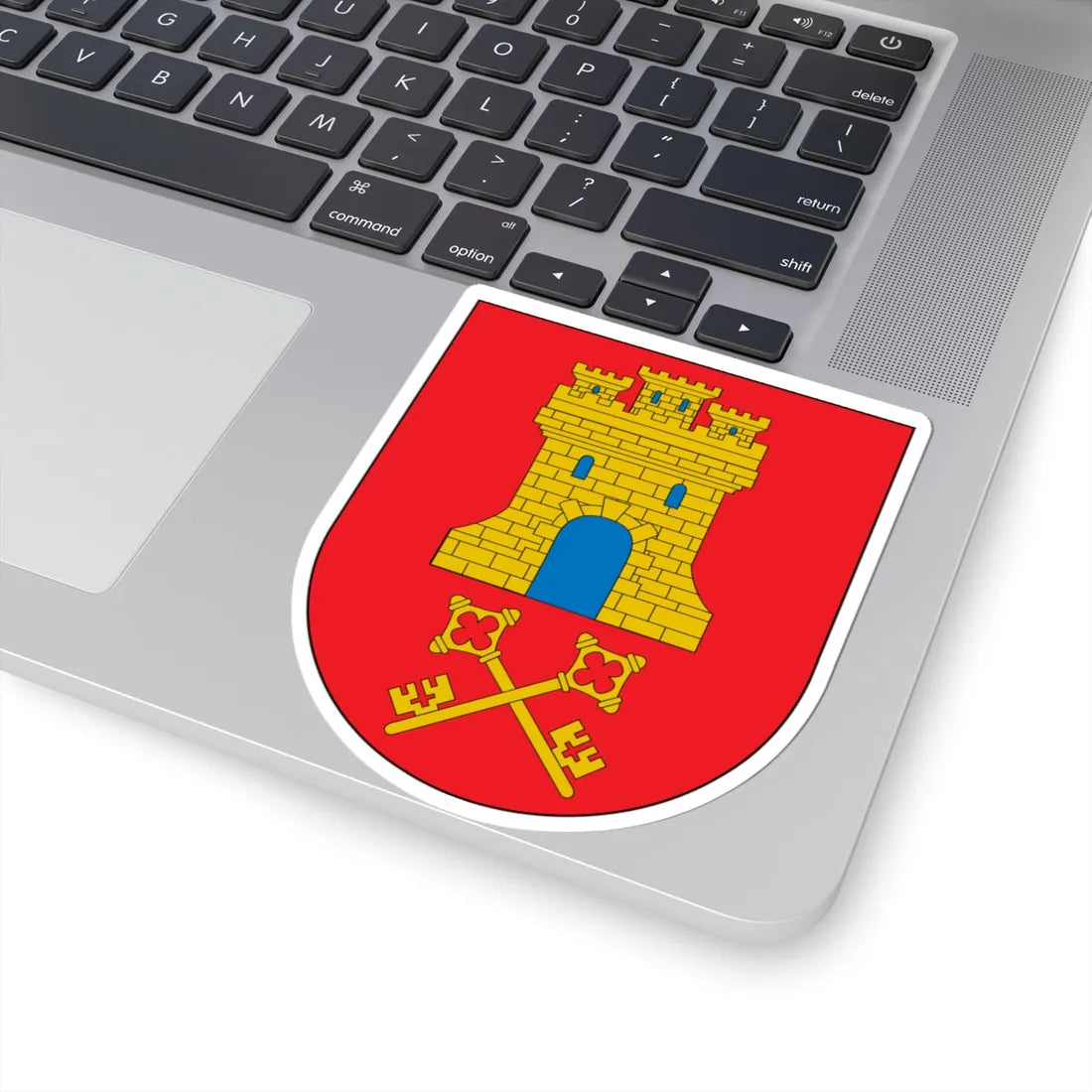 Escudo de Aibar (Spain) (Coat of Arms) STICKER Vinyl Kiss-Cut Decal - The Sticker Space