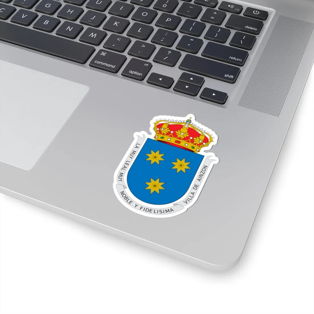 Escudo de Ainzón-Zaragoza (Spain) (Coat of Arms) STICKER Vinyl Kiss-Cut Decal - The Sticker Space