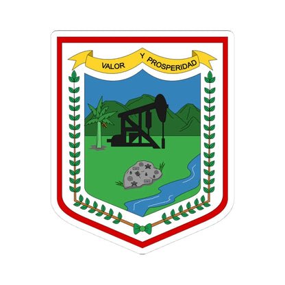 Escudo de Aipe - Huila (Colombia) (Coat of Arms) STICKER Vinyl Kiss-Cut Decal 4 Inch White - The Sticker Space