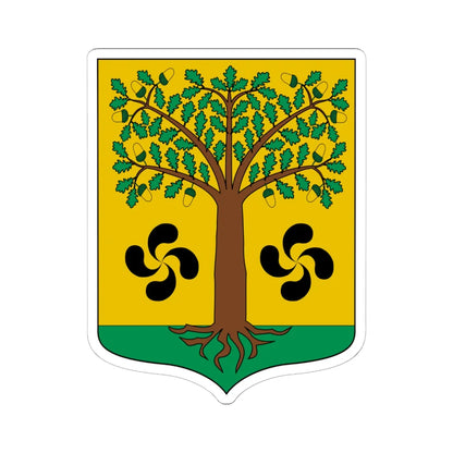 Escudo de Ajangiz (Spain) (Coat of Arms) STICKER Vinyl Kiss-Cut Decal 6 Inch White - The Sticker Space