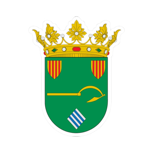 Escudo de Aladrén (Spain) (Coat of Arms) STICKER Vinyl Kiss-Cut Decal 2 Inch White - The Sticker Space