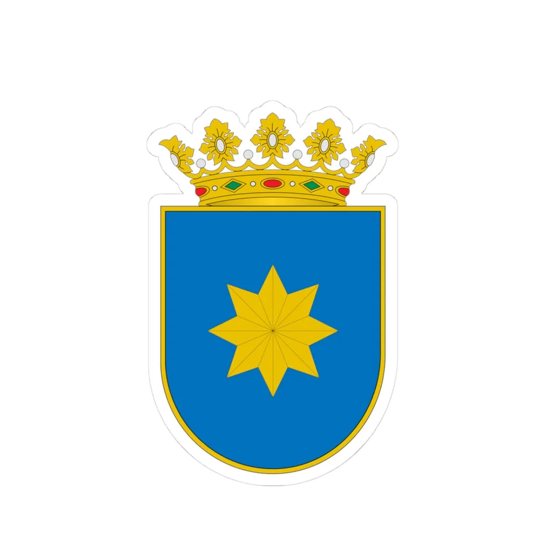 Escudo de Alaejos (Spain) (Coat of Arms) STICKER Vinyl Kiss-Cut Decal 3 Inch White - The Sticker Space