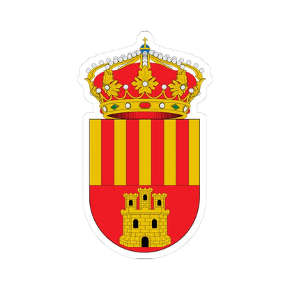 Escudo de Alagón-Zaragoza (Spain) (Coat of Arms) STICKER Vinyl Kiss-Cut Decal 3 Inch White - The Sticker Space
