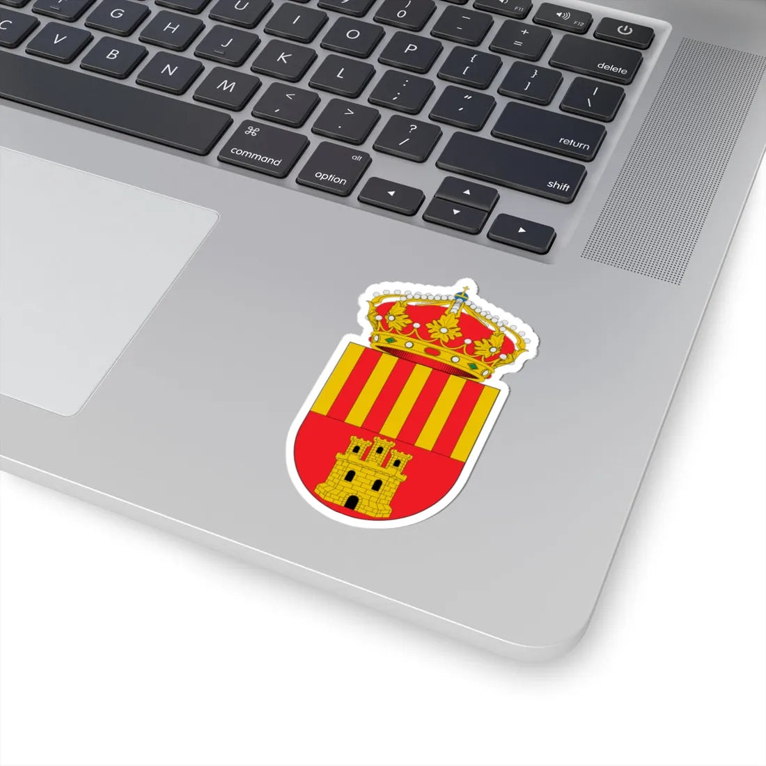 Escudo de Alagón-Zaragoza (Spain) (Coat of Arms) STICKER Vinyl Kiss-Cut Decal - The Sticker Space