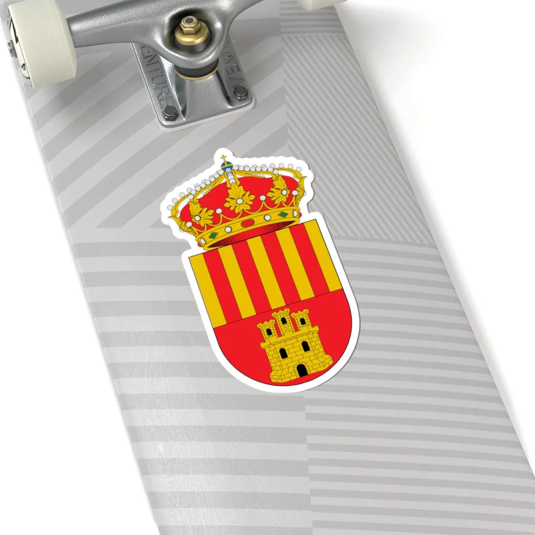 Escudo de Alagón-Zaragoza (Spain) (Coat of Arms) STICKER Vinyl Kiss-Cut Decal - The Sticker Space