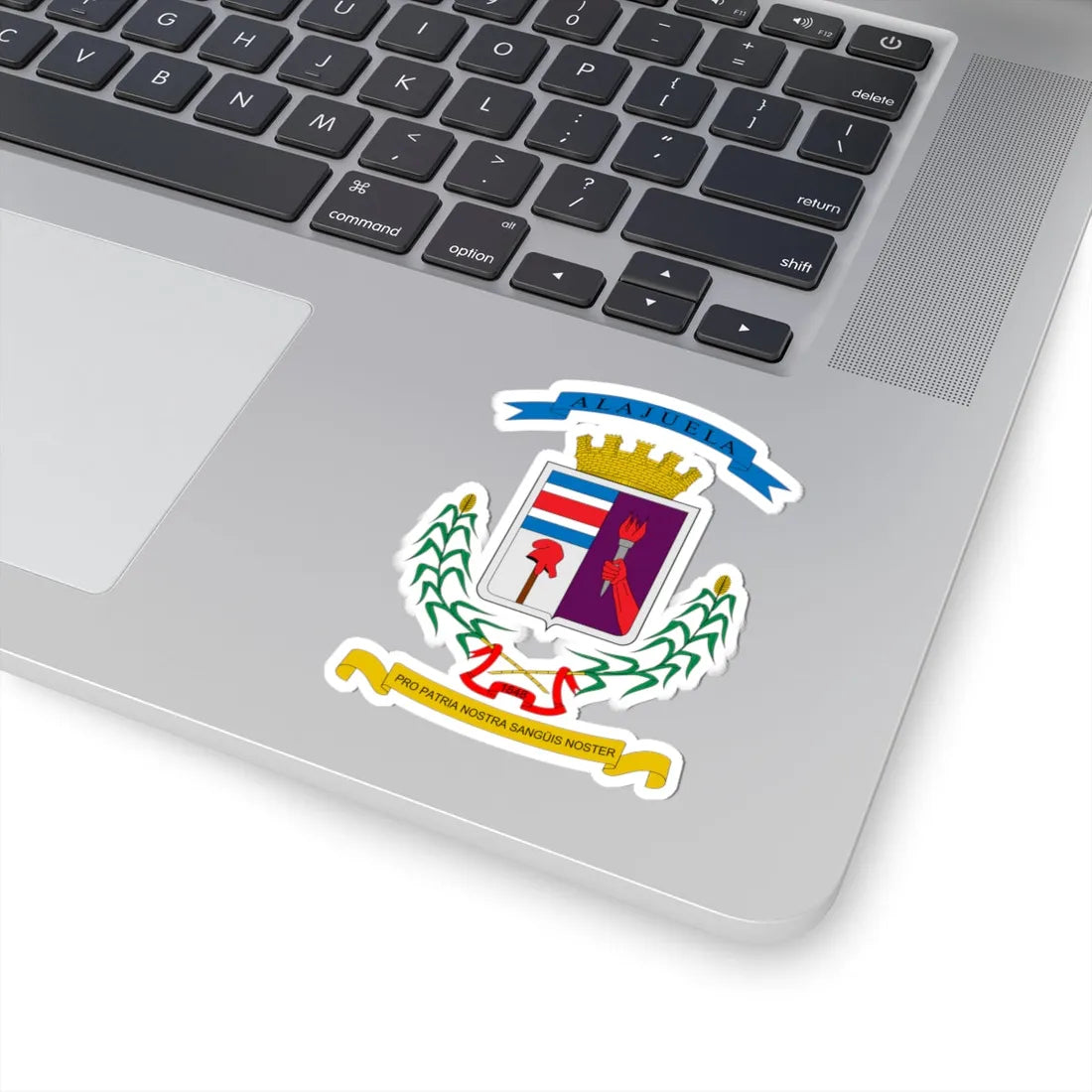 Escudo de Alajuela (Costa Rica) (Coat of Arms) STICKER Vinyl Kiss-Cut Decal - The Sticker Space