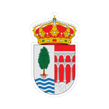 Escudo de Alameda del Valle (Spain) (Coat of Arms) STICKER Vinyl Kiss-Cut Decal 4 Inch White - The Sticker Space